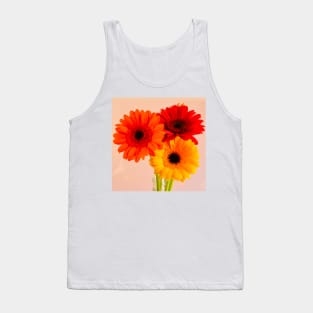 Three gerberas - red, orange and yellow Tank Top